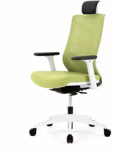 Кресло Chair Meister Nature II Slider (рама белая, зеленый)  фото
