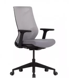 Кресло Chair Meister Nature II Slider (рама черная, серый) без подголовника фото
