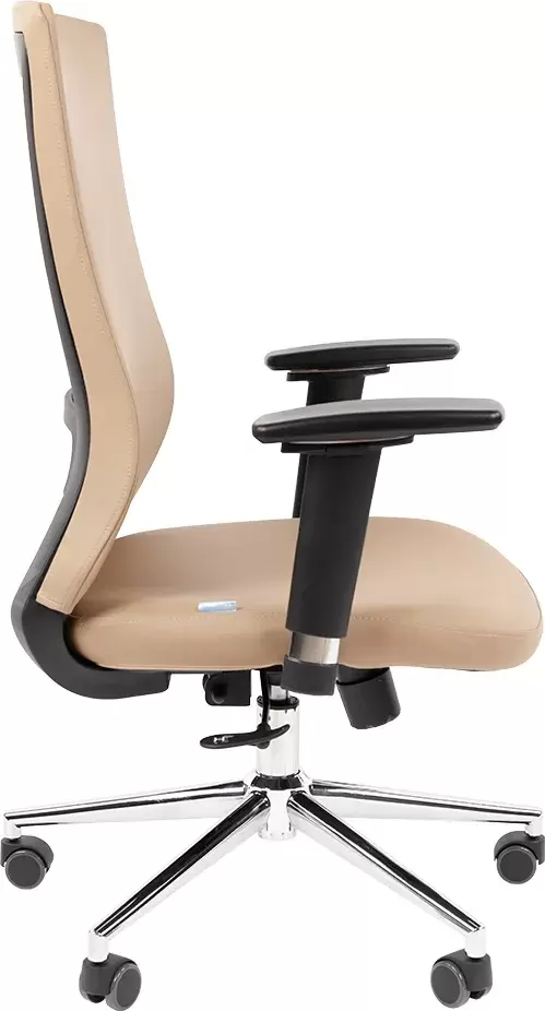 Офисное кресло Chairman 500LUX (экокожа бежевый БП) фото