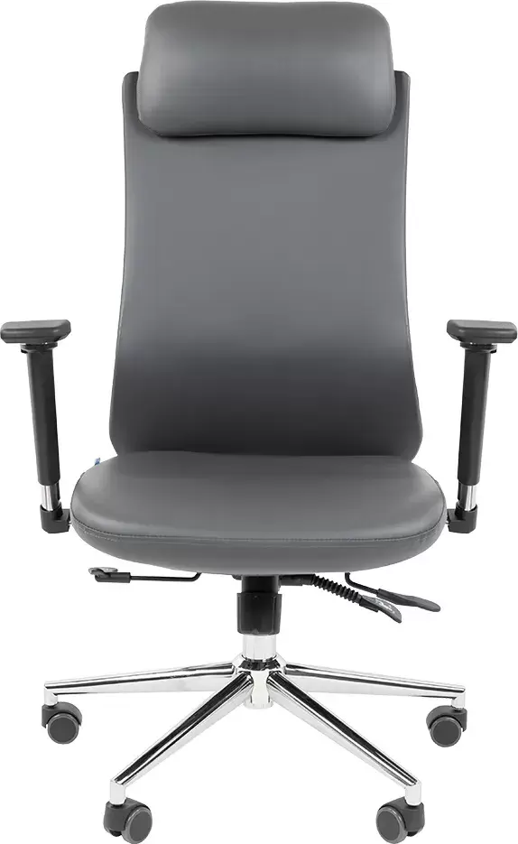 Офисное кресло Chairman 500LUX (экокожа cерый) фото