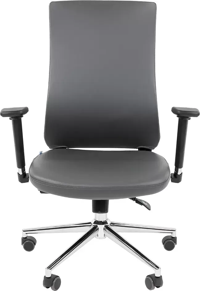 Офисное кресло Chairman 500LUX (экокожа cерый БП) фото