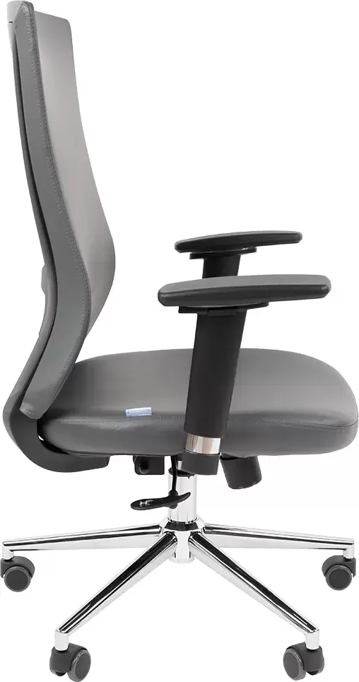 Офисное кресло Chairman 500LUX (экокожа cерый БП) фото