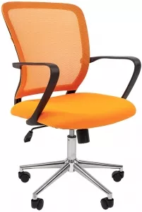 Кресло CHAIRMAN 698 Chrome (оранжевый) фото