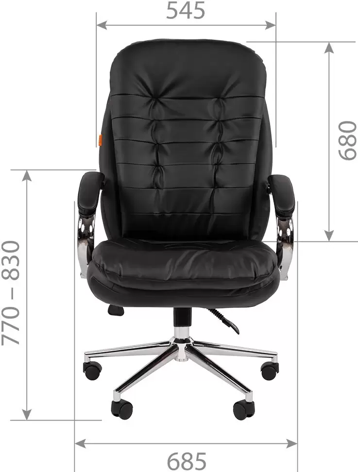 Офисное кресло CHAIRMAN 795 Эко (экокожа черный) фото