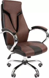 Кресло CHAIRMAN 901 (черный/коричневый) фото
