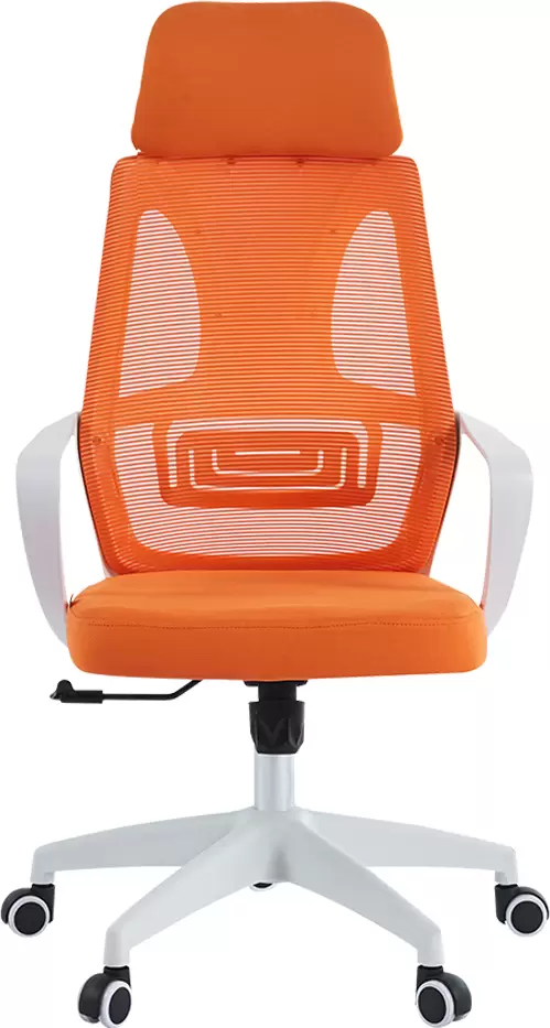 Офисное кресло CHAIRMAN CH636 (белый пластик/оранжевый) фото