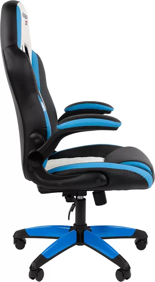 Игровое кресло CHAIRMAN Game 15 экокожа (черный/голубой/белый) фото