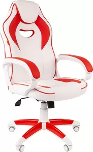 Кресло CHAIRMAN Game 16 White (белый/красный) фото