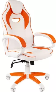 Кресло CHAIRMAN Game 16 White (белый/оранжевый) фото