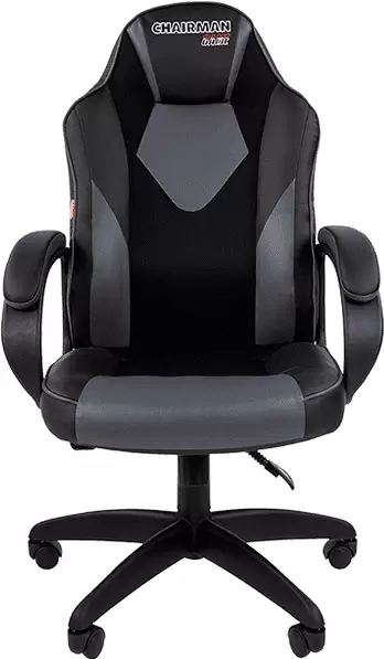 Игровое кресло Chairman Game 17 экокожа (черный/серый/белый) фото