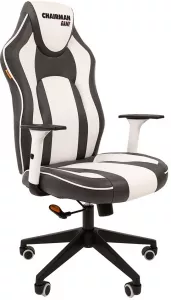 Кресло CHAIRMAN Game 23 (серый/белый) фото