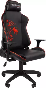 Кресло Chairman Game 40 (черный/красный) фото
