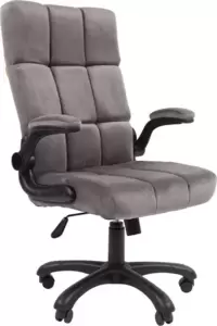 Офисное кресло CHAIRMAN Home 444 (велюр, Т-55 серый)