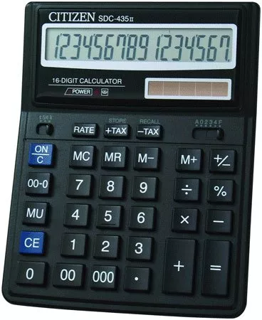 Настольный калькулятор CITIZEN SDC-435II фото
