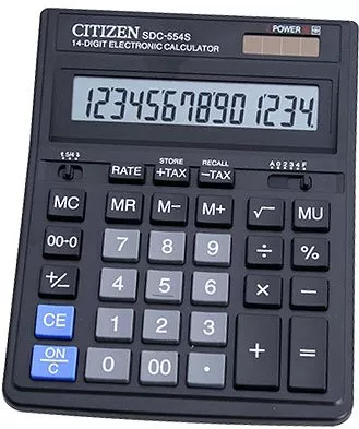 Настольный калькулятор CITIZEN SDC-554S фото