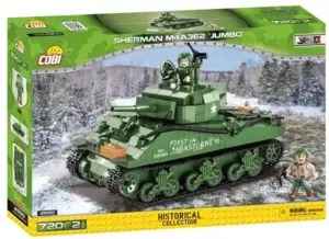 COBI World War II 2550 Sherman M4A3E2 Jumbo