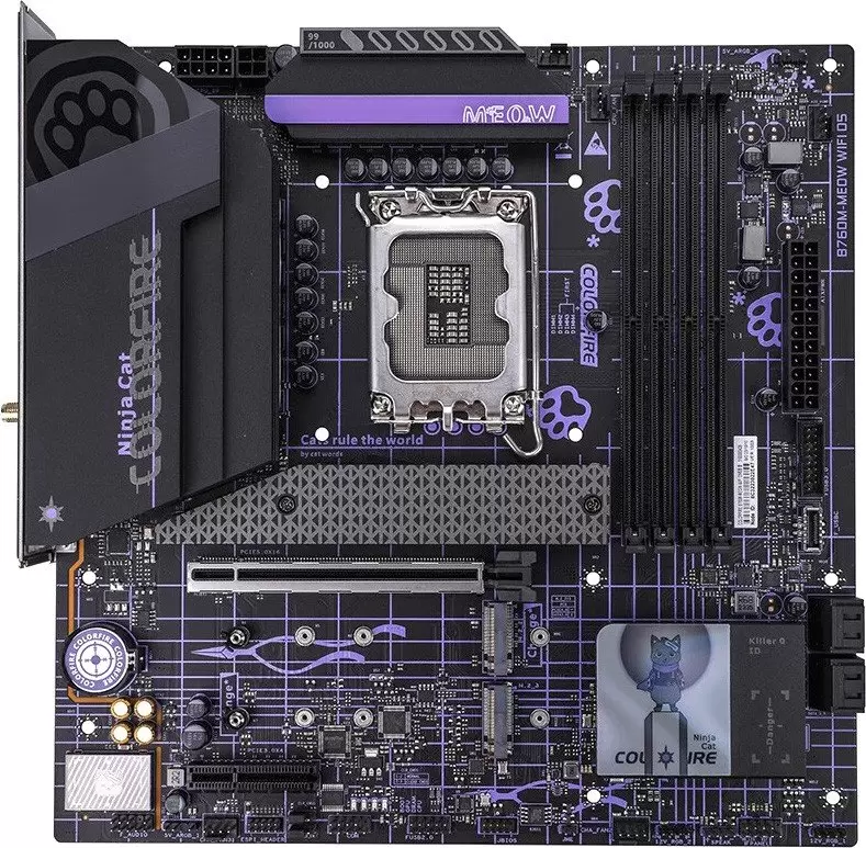 Colorful Colorfire B760M-Meow WiFi D5 Purple