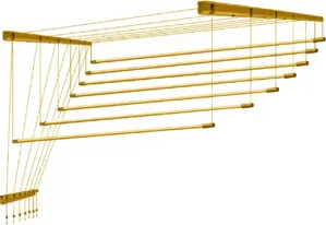 Сушилка для белья Comfort Alumin Group Gold Premium 7 прутьев 1.3м (золото) фото