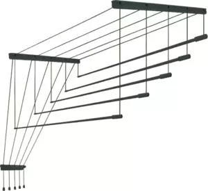 Сушилка для белья Comfort Alumin Group Graphite Premium 5 прутьев 1.7м (графитовый) фото