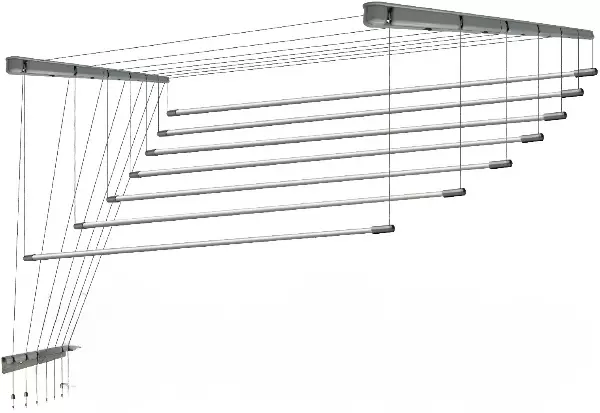 Comfort Alumin Group Потолочная 7 прутьев Silver Style 240 см (алюминий/серебристый)