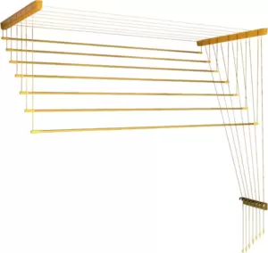 Сушилка для белья Comfort Alumin Group Потолочная Алюминиевая Gold Style 7 прутьев 1.7м (золотой) фото