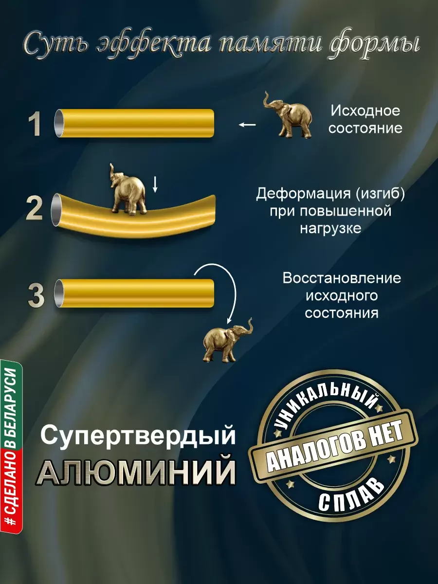 Сушилка для белья Comfort Alumin Group Потолочная Алюминиевая Gold Style 7 прутьев 1.8м (золотой) фото