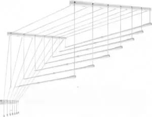 Сушилка для белья Comfort Alumin Group Потолочная телескопическая 7 прутьев 120-200 см (алюминий) фото
