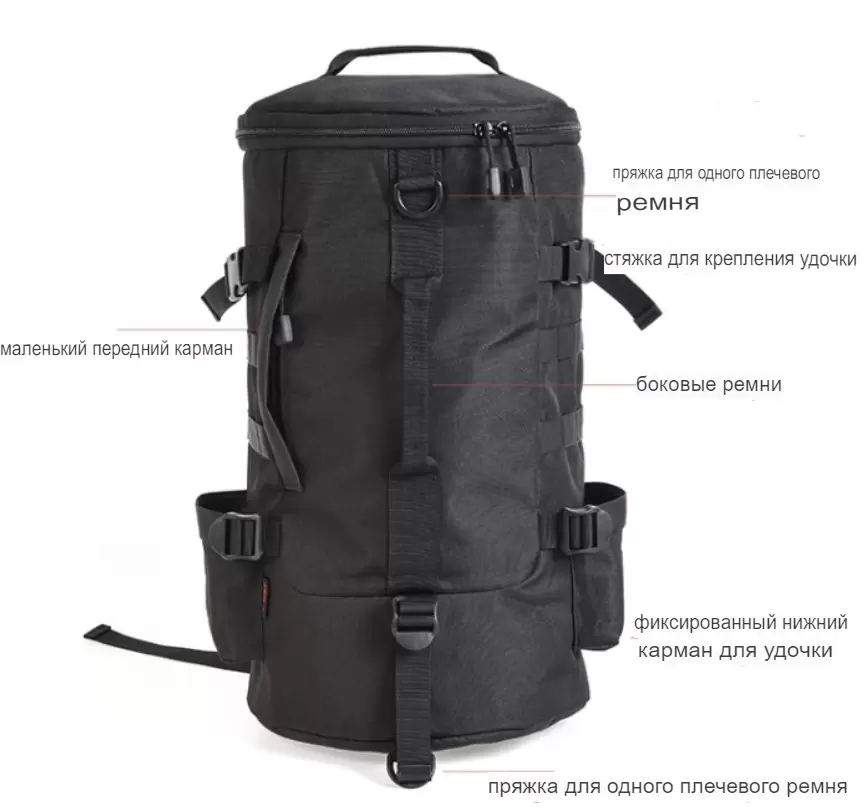 Туристический рюкзак Coyote LEO 28085-B 6312000104A (черный) фото