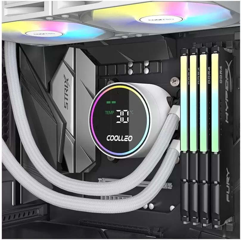 Кулер для процессора Coolleo Ice Fairy Dig 240 Lite (белый) фото