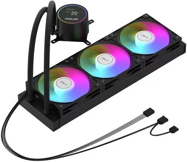 Кулер для процессора Coolleo Ice Fairy Dig 360 Lite (черный) фото