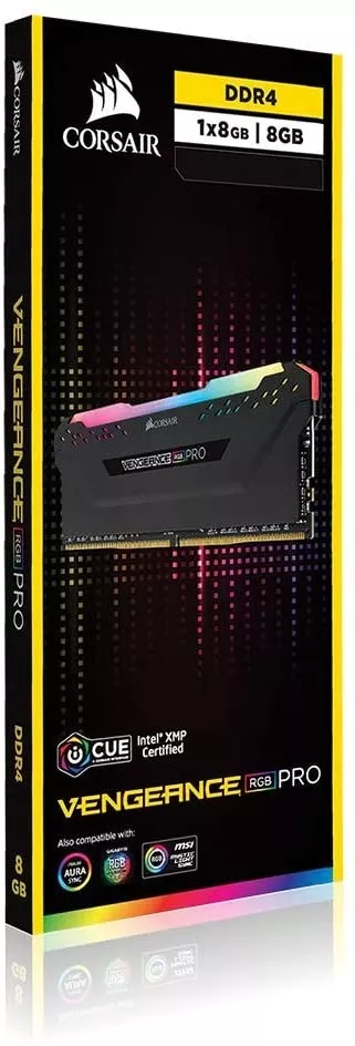 Модуль памяти Corsair Vengeance RGB Pro DDR4 DIMM 3600MHz PC4-28800 CL18 -16Gb CMW16GX4M1Z3600C18 фото