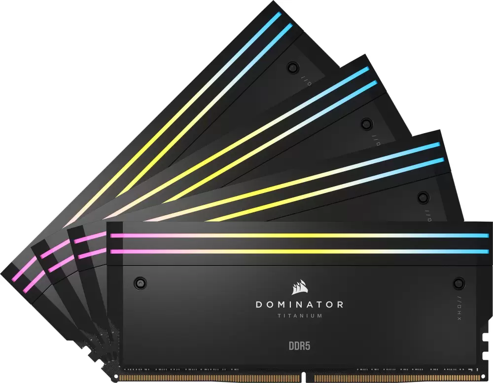 Оперативная память Corsair Dominator Titanium RGB 4x16ГБ DDR5 6400 МГц CMP64GX5M4B6400C32 фото