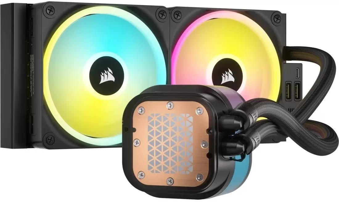 Система жидкостного охлаждения для процессора Corsair iCUE LINK H100i LCD RGB CW-9061007-WW фото