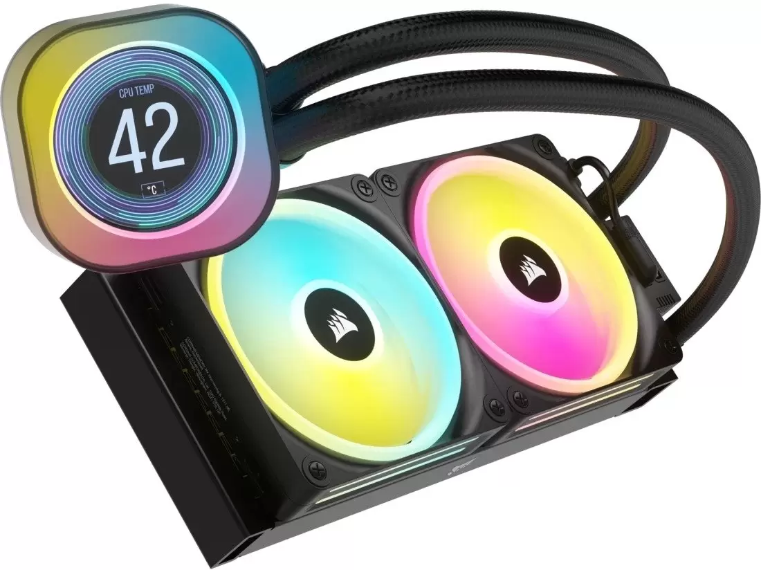 Система жидкостного охлаждения для процессора Corsair iCUE LINK H100i LCD RGB CW-9061007-WW фото