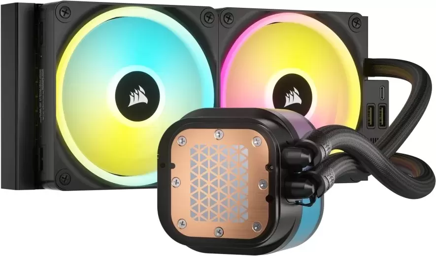 Система жидкостного охлаждения для процессора Corsair iCUE LINK H100i RGB CW-9061001-WW фото