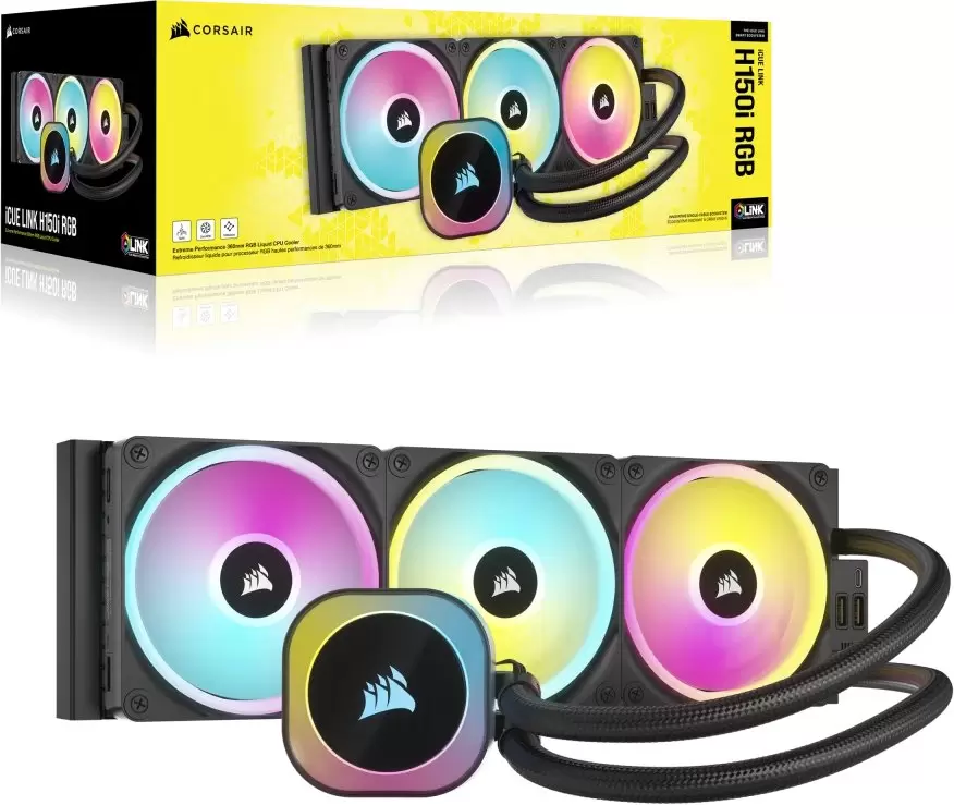 Система жидкостного охлаждения для процессора Corsair iCUE LINK H150i RGB CW-9061003-WW фото