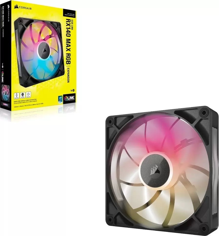 Вентилятор для корпуса Corsair iCUE LINK RX140 RGB MAX CO-9051035-WW фото