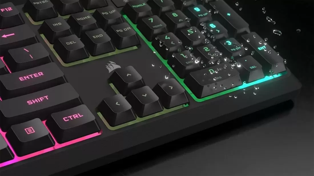 Клавиатура Corsair K55 Core RGB (черный, нет кириллицы) фото