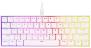 Клавиатура Corsair K65 RGB Mini 60% (белый, Cherry MX Speed, нет кириллицы) фото