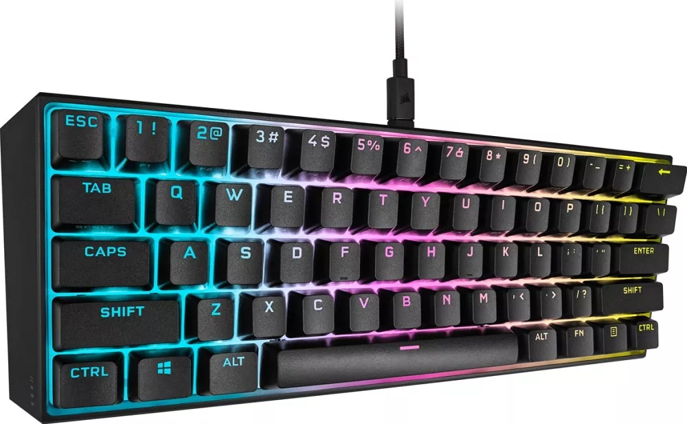 Клавиатура Corsair K65 RGB Mini 60% (Cherry MX Speed, нет кириллицы) фото 2