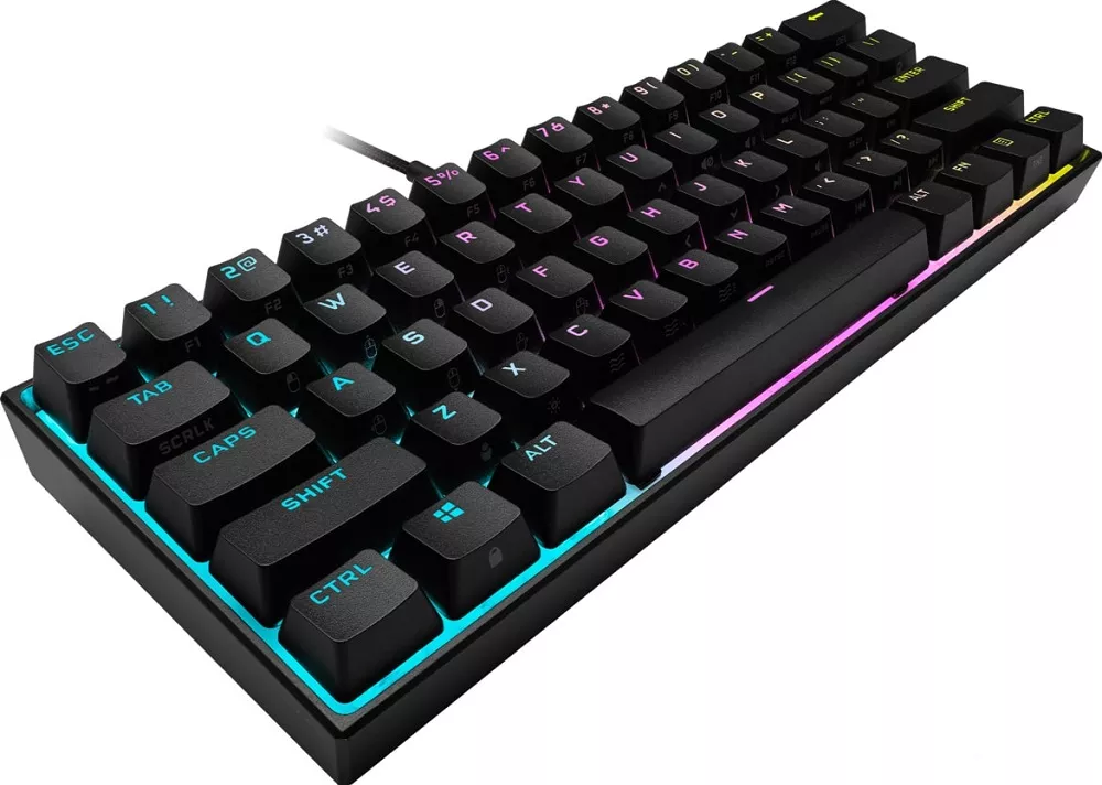 Клавиатура Corsair K65 RGB Mini 60% (Cherry MX Speed, нет кириллицы) фото 3