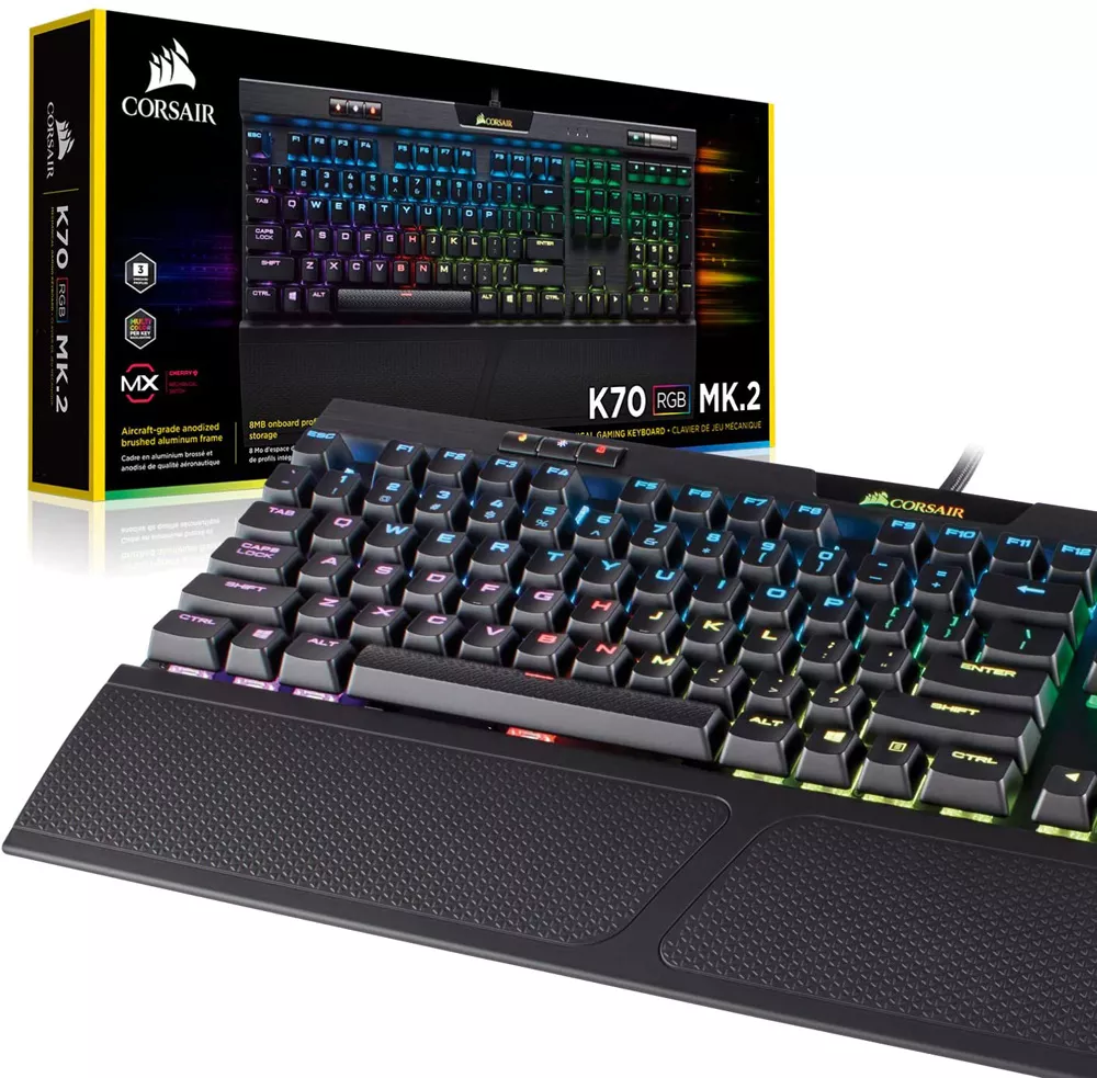 Клавиатура Corsair K70 RGB MK.2 (Cherry MX Brown, нет кириллицы) фото 8