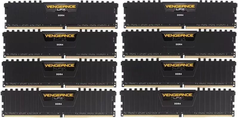 Комплект памяти Corsair Vengeance LPX CMK128GX4M8X3600C18 DDR4 PC4-28800 8x16Gb фото