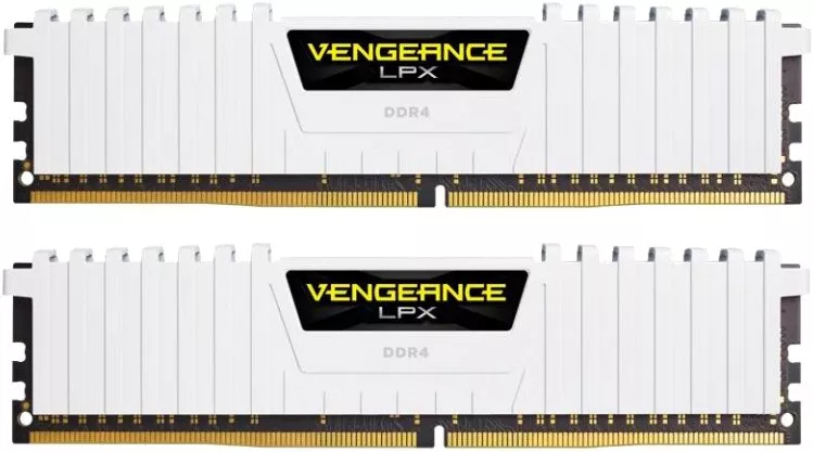 Комплект памяти Corsair Vengeance LPX CMK16GX4M2B3200C16W DDR4 PC4-25600 2х8Gb фото