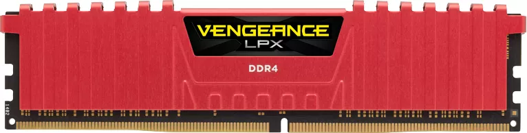 Комплект памяти Corsair Vengeance LPX Red CMK16GX4M2A2666C16R DDR4 PC4-21300 2х8Gb фото