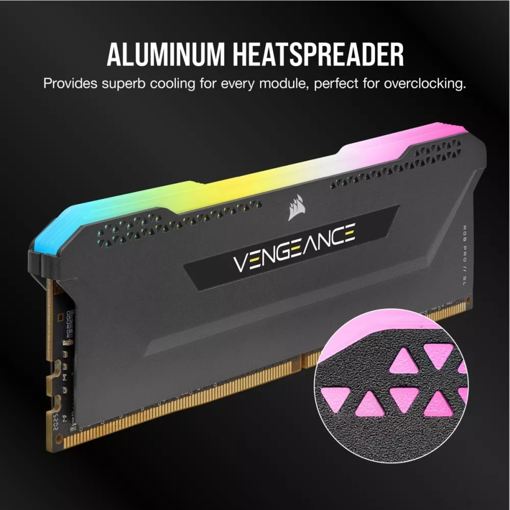 Модуль памяти Corsair Vengeance RGB PRO SL 2x8ГБ DDR4 3600 МГц CMH16GX4M2D3600C18 фото 8