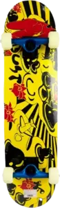 Скейтборд CosmoRide 1222 Yellow print 606 фото