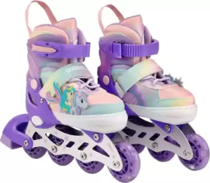 Роликовые коньки CosmoRide Cleo (р-р 31-34, белый/фиолетовый) фото