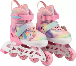 Роликовые коньки CosmoRide Cleo (р-р 35-38, белый/розовый) фото