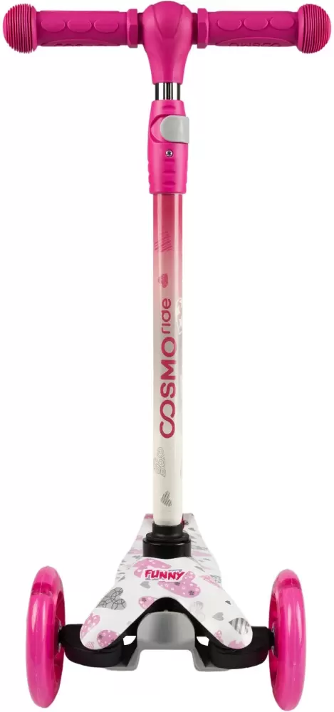 Трехколесный самокат CosmoRide Funny CF25PK (сердечки) фото